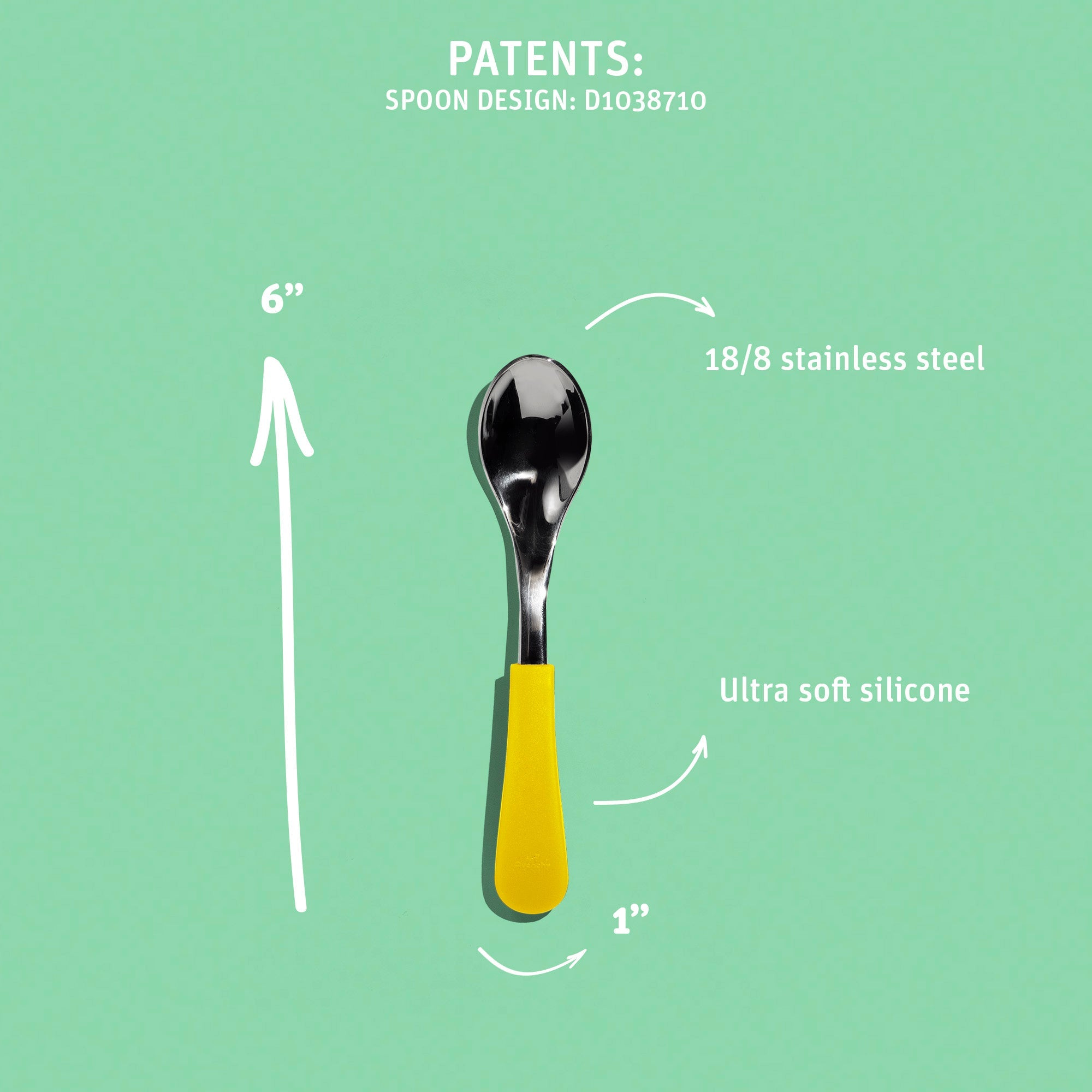 Avanchy Stainless Steel Baby Spoon Single (Older Babies)