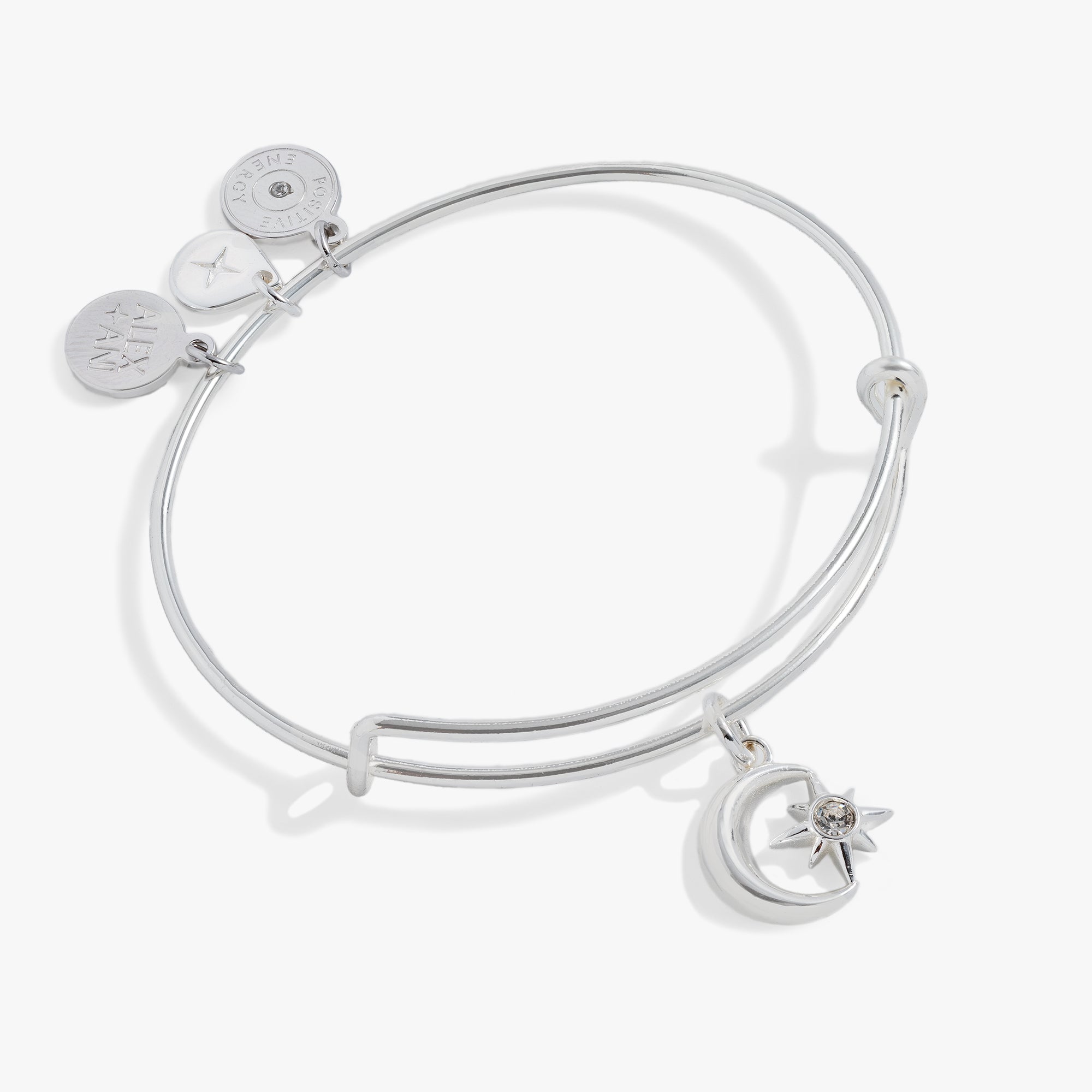 Star And Moon Charm Bangle
