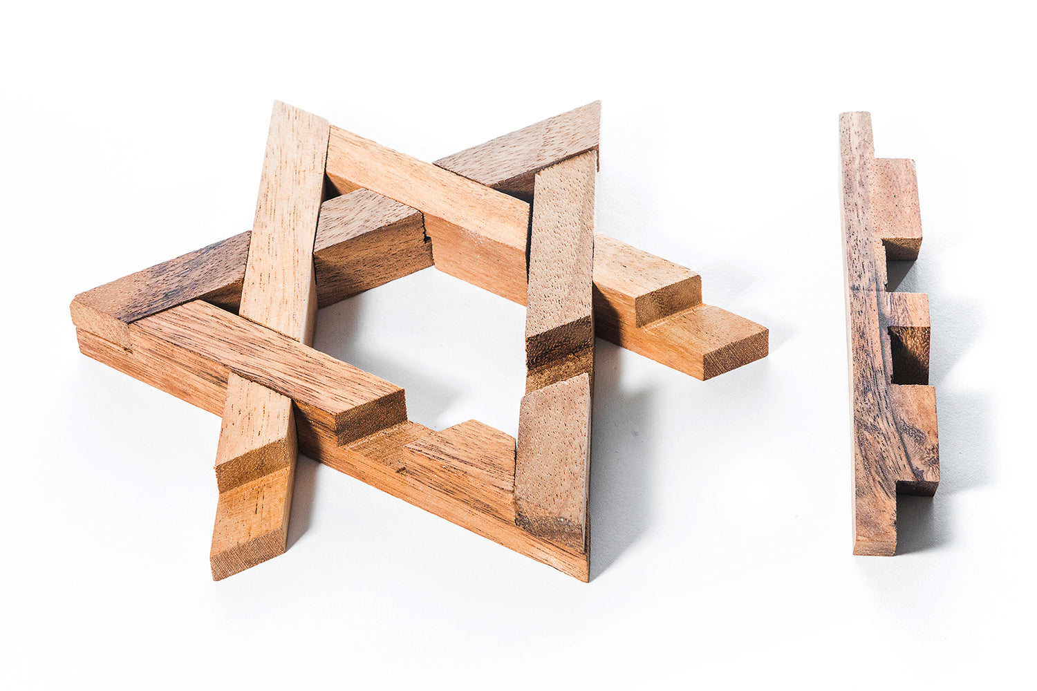 Star Of David Wooden Interlocking Puzzle