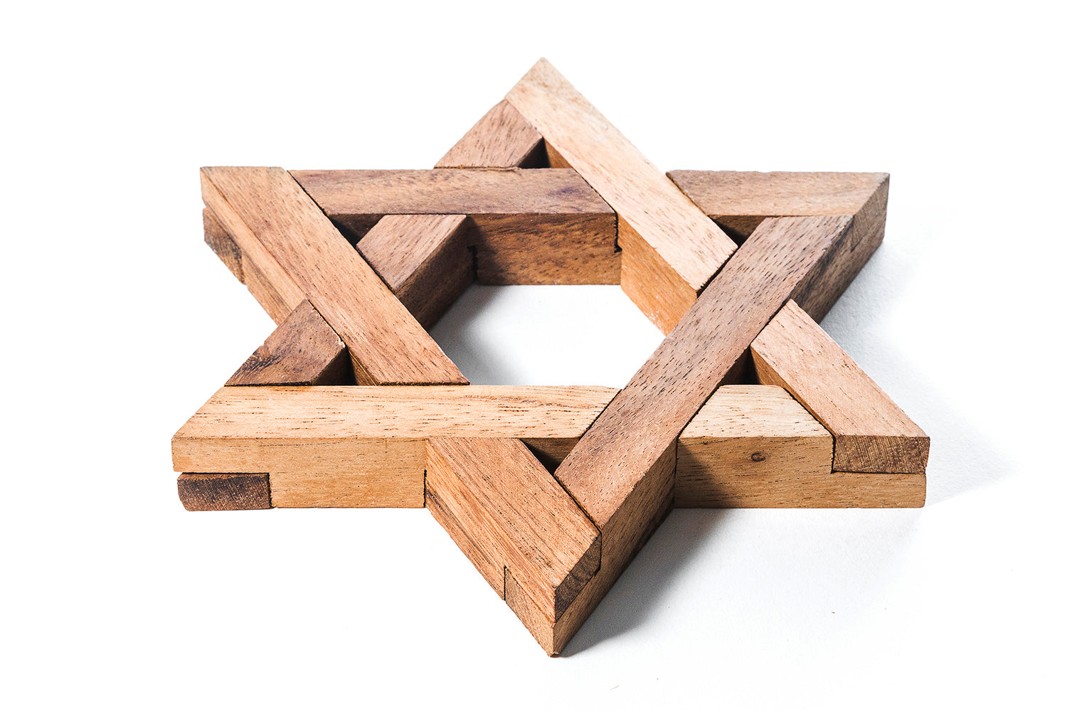 Star Of David Wooden Interlocking Puzzle