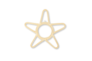Rattan Star Wall Mirror – Boho & Space Kids Room Decor - Celestial Theme - Universe Theme Kids Room