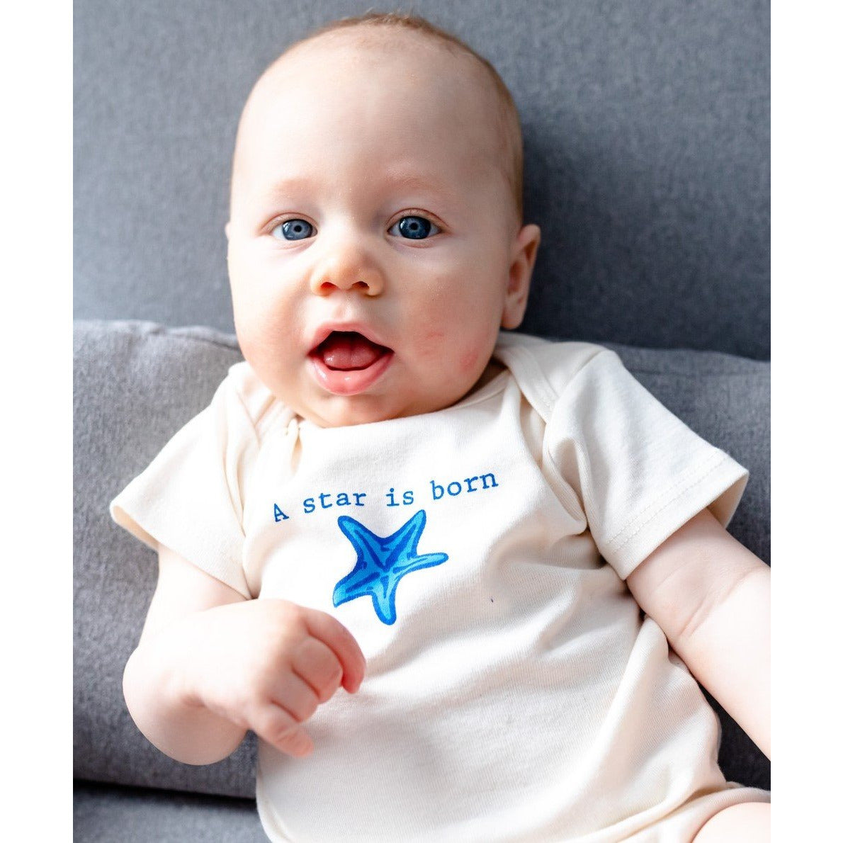 A Star Is Born Short Sleeve Romper, Hat, & Blanket Gift Set