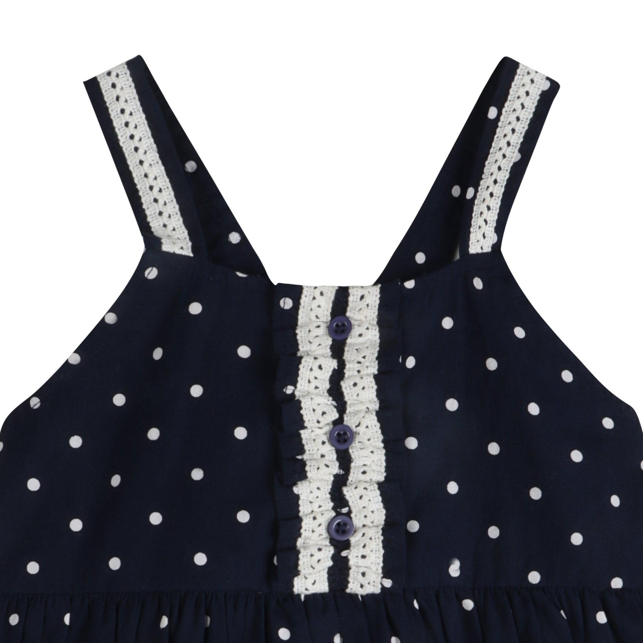 Starlit Nautical Breeze Polka Dress