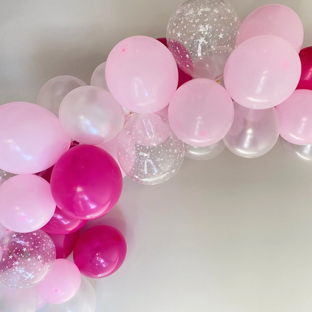 Pink Blend & Stars Balloon Garland Kit