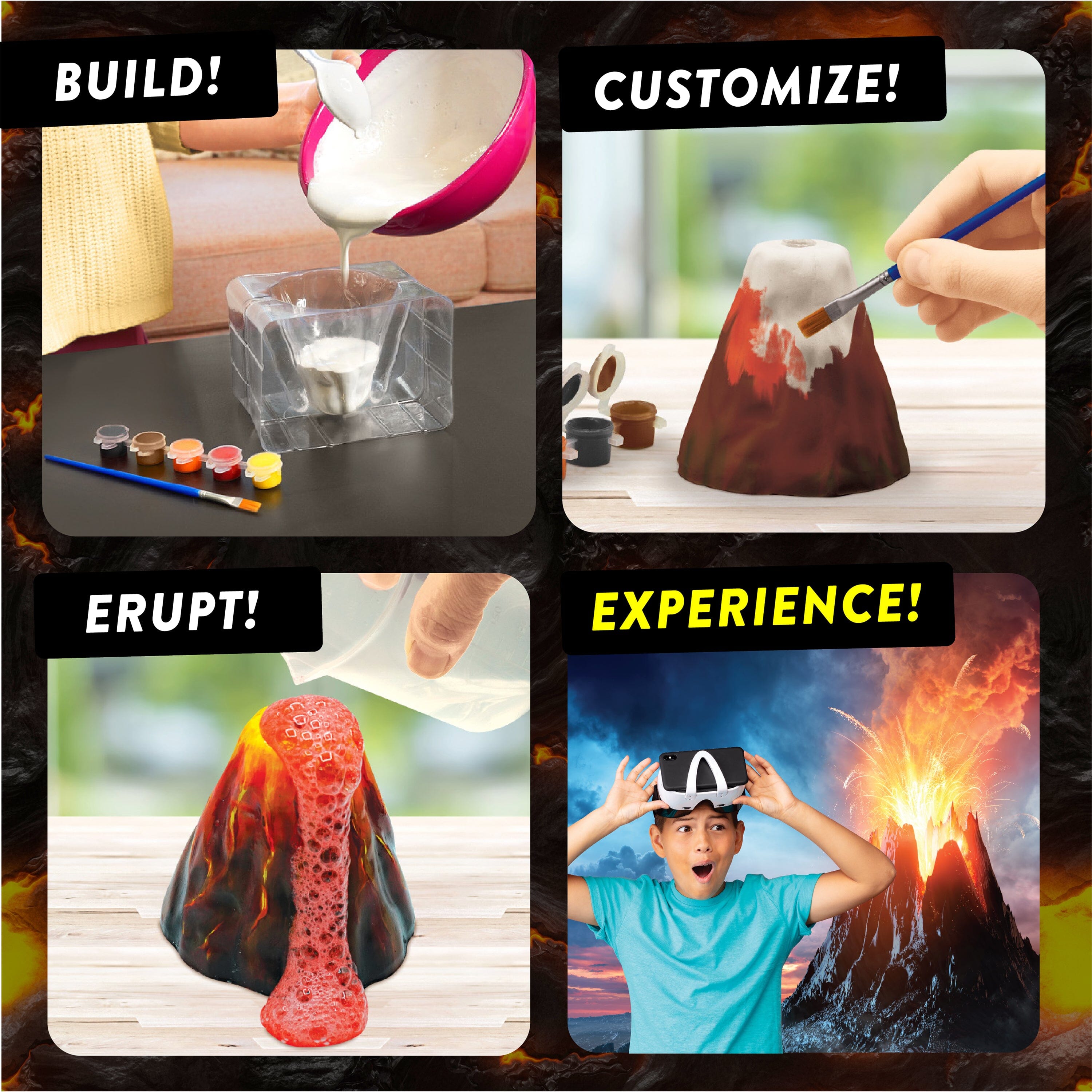 Steam Lab Virtual Reality Kids Toy - Volcano Lab Vr