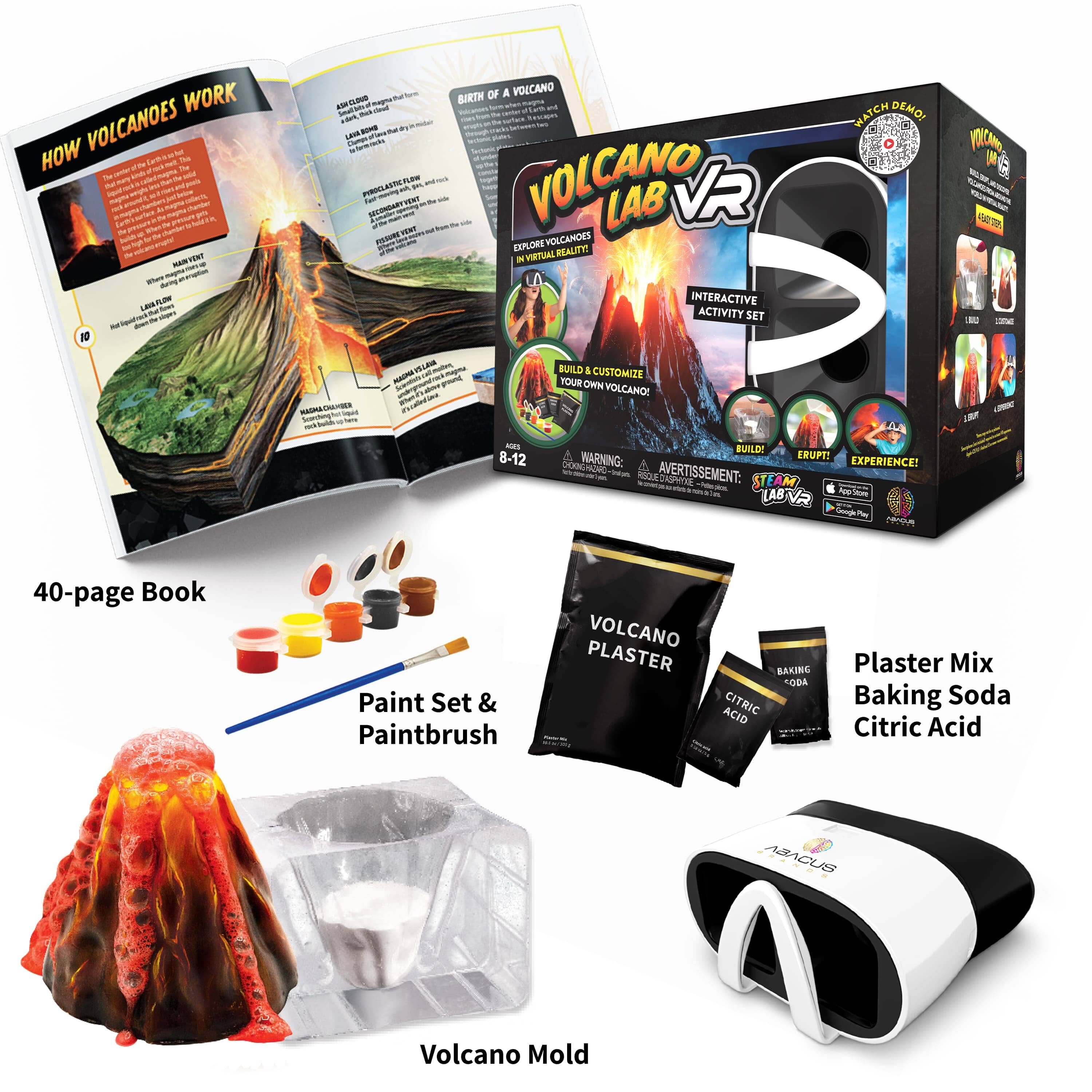 Steam Lab Virtual Reality Kids Toy - Volcano Lab Vr