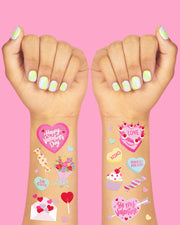 Be Mine Tats - 60 Foil Temporary Tattoos