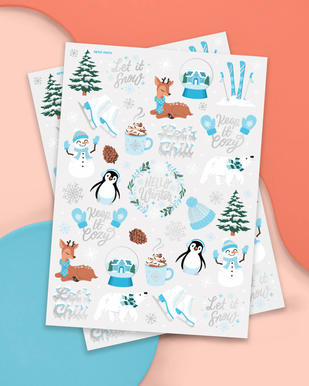 Keep It Cozy Tats - 50 Foil Temporary Tattoos