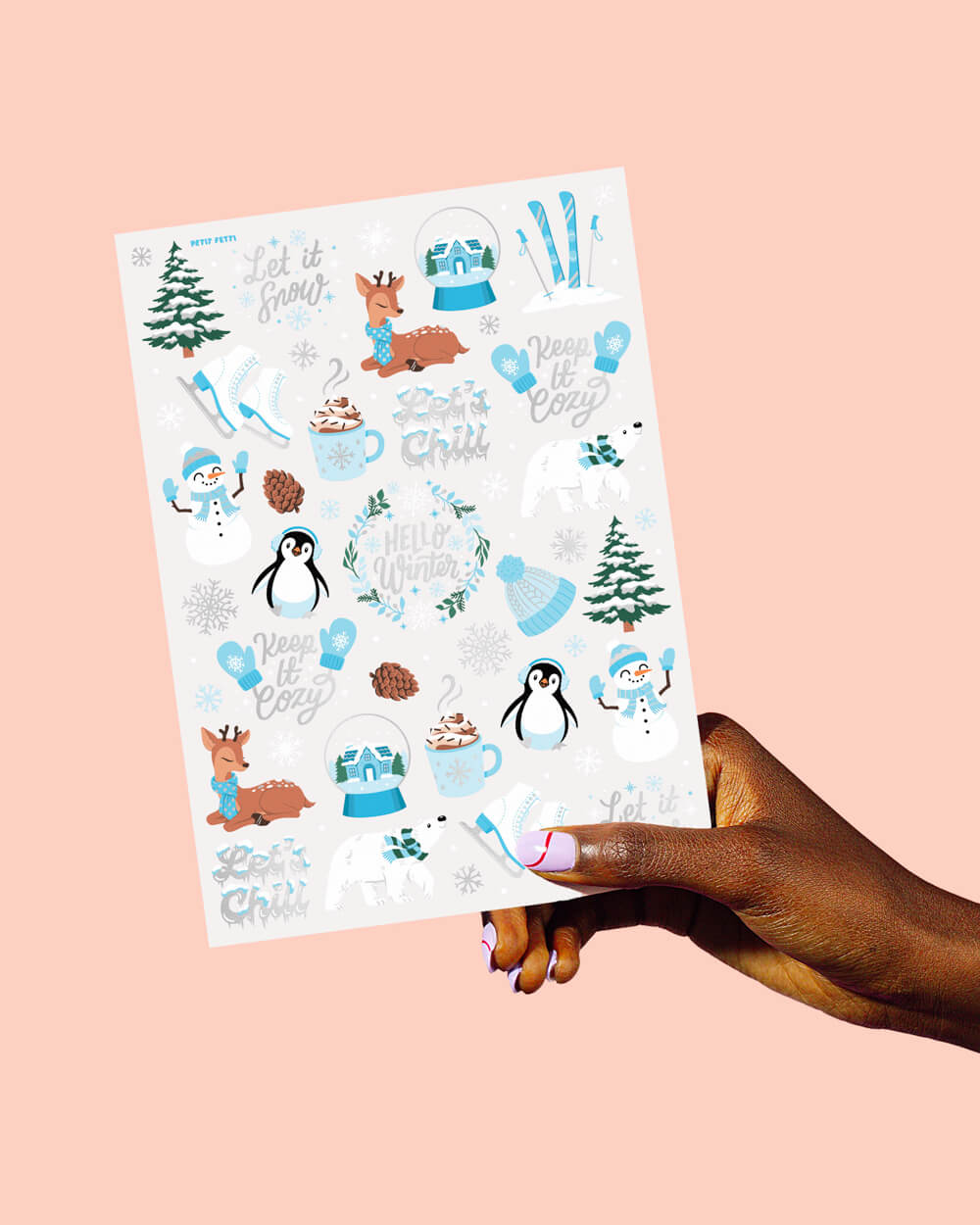 Keep It Cozy Tats - 50 Foil Temporary Tattoos