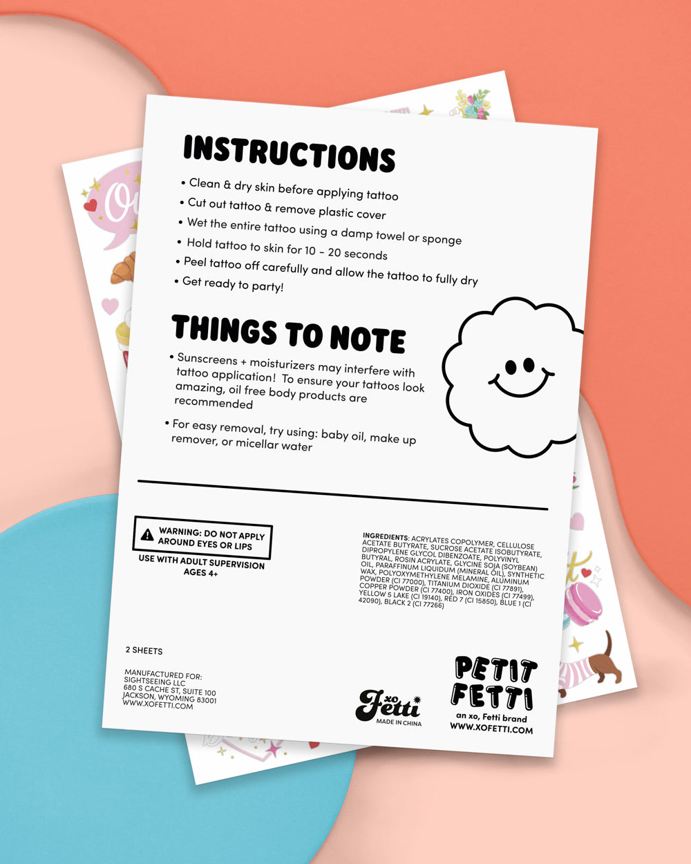 Ooh La La Tats - 62 Foil Temporary Tattoos