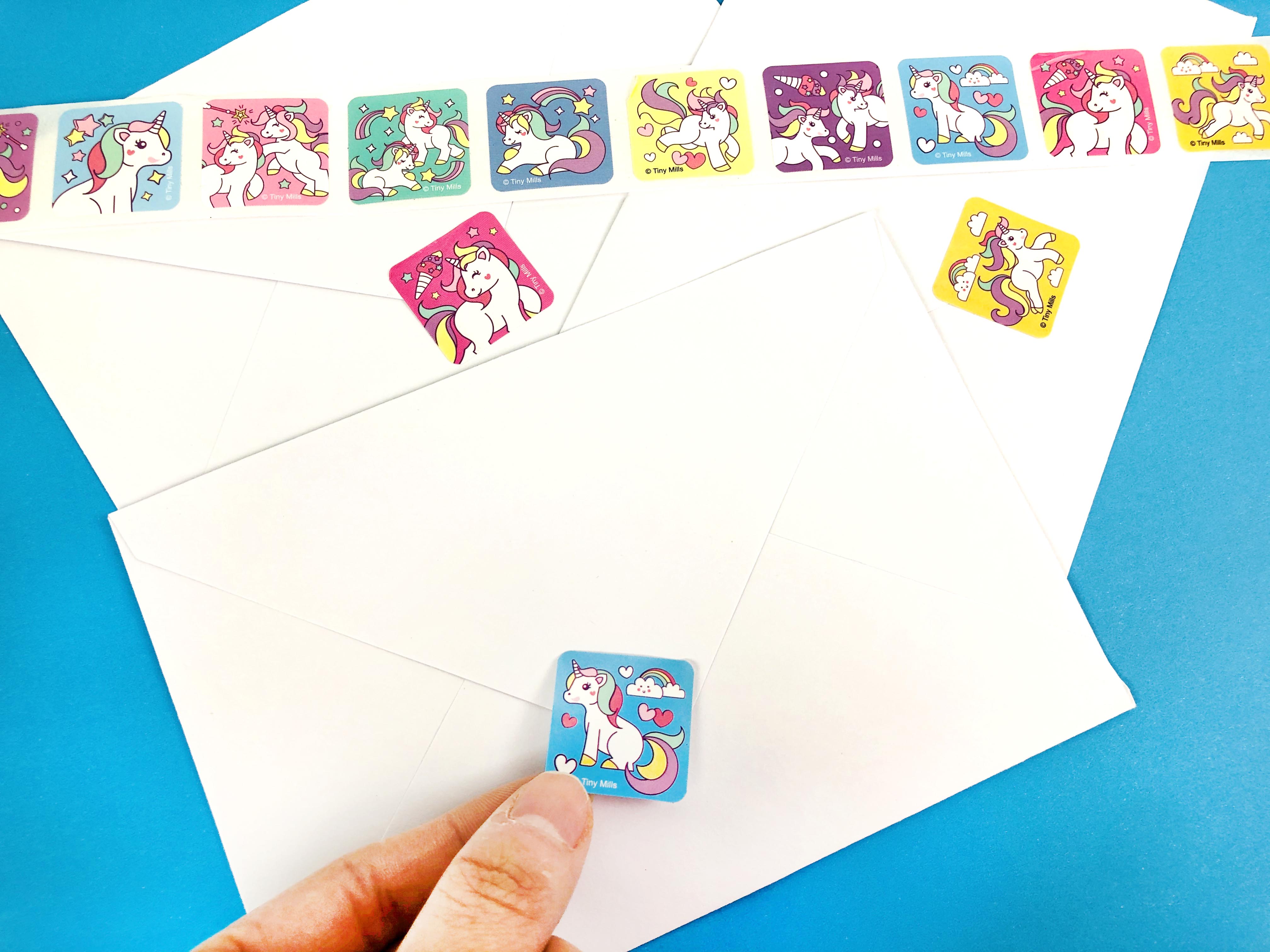 Unicorn Stickers 100 Stickers/dispenser, Pack Of 1, 6 Or 12 Dispensers