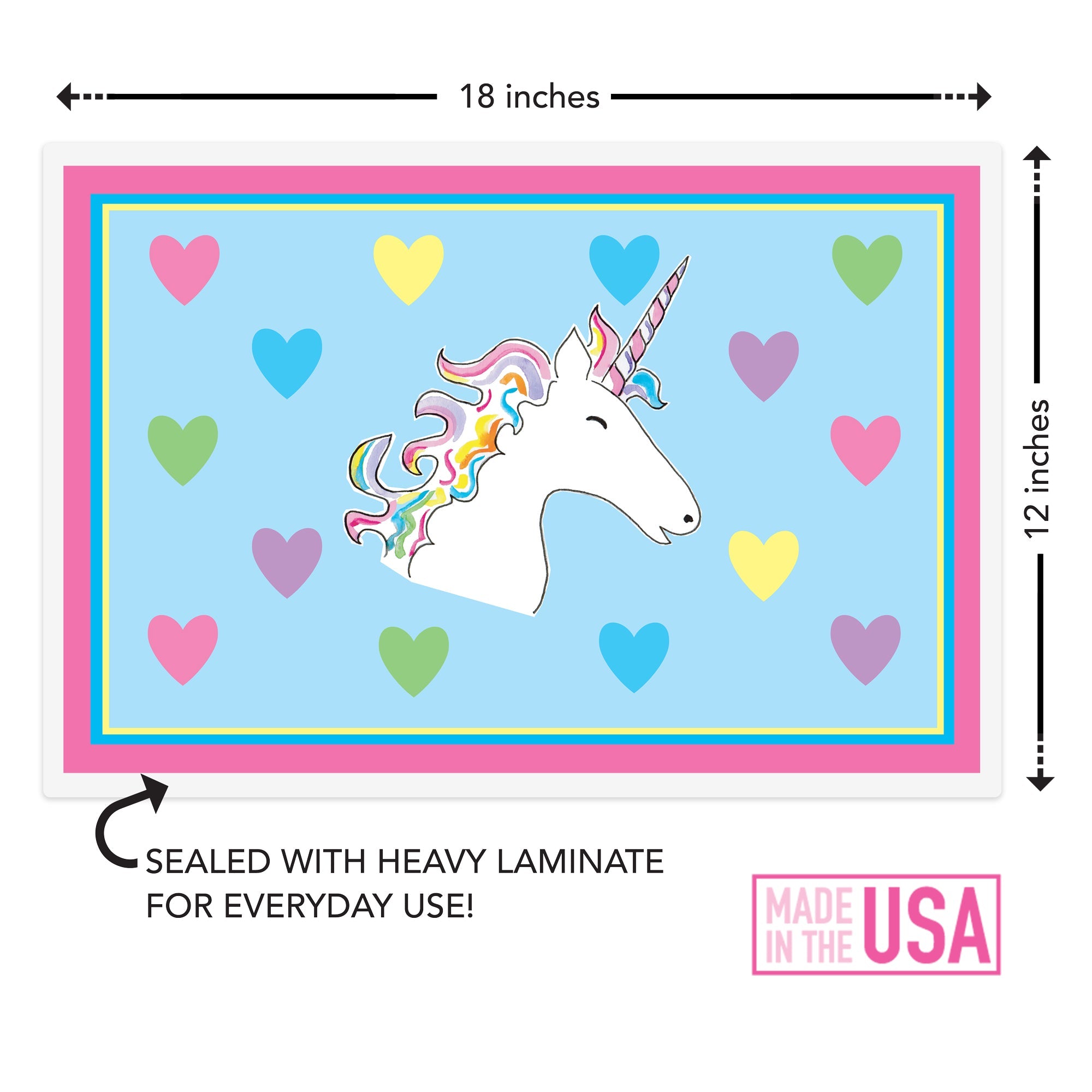 Over The Rainbow Kids Placemat