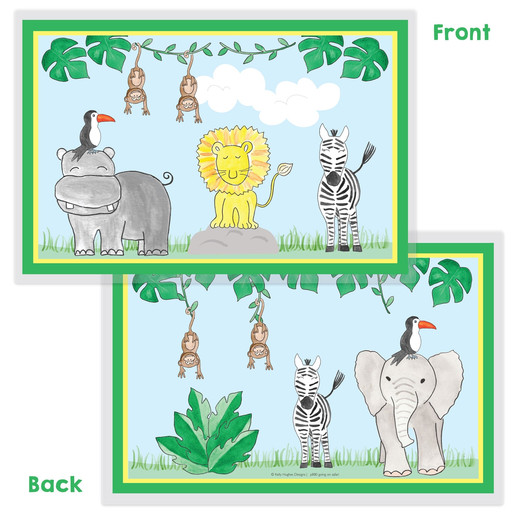 Going On Safari Kids Placemat