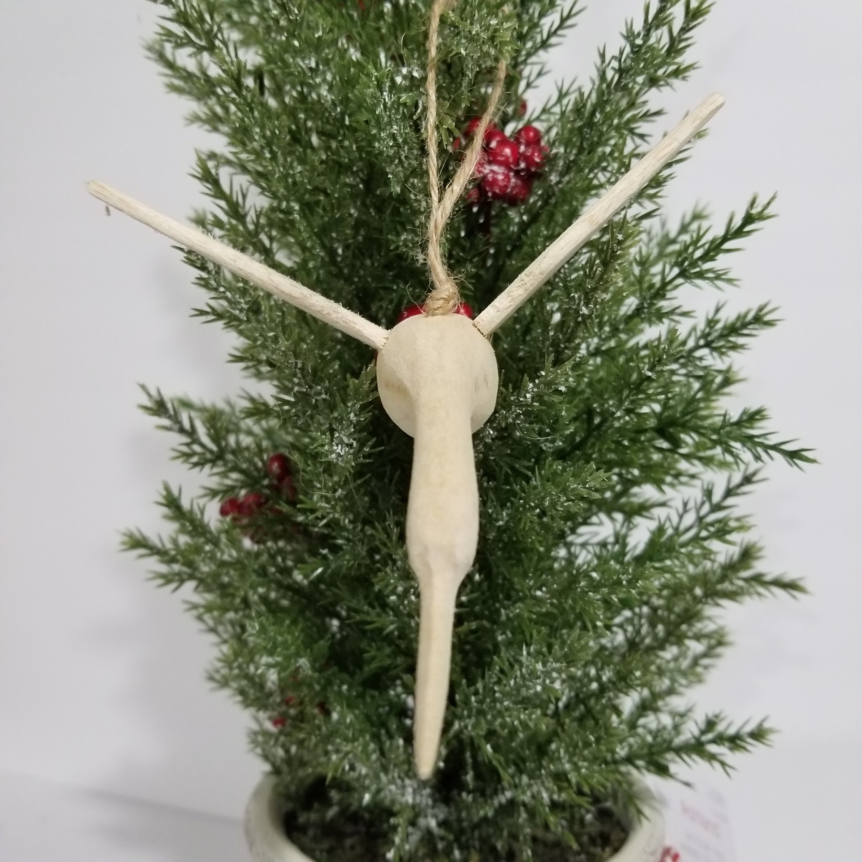 Wooden Flying Heron Ornament