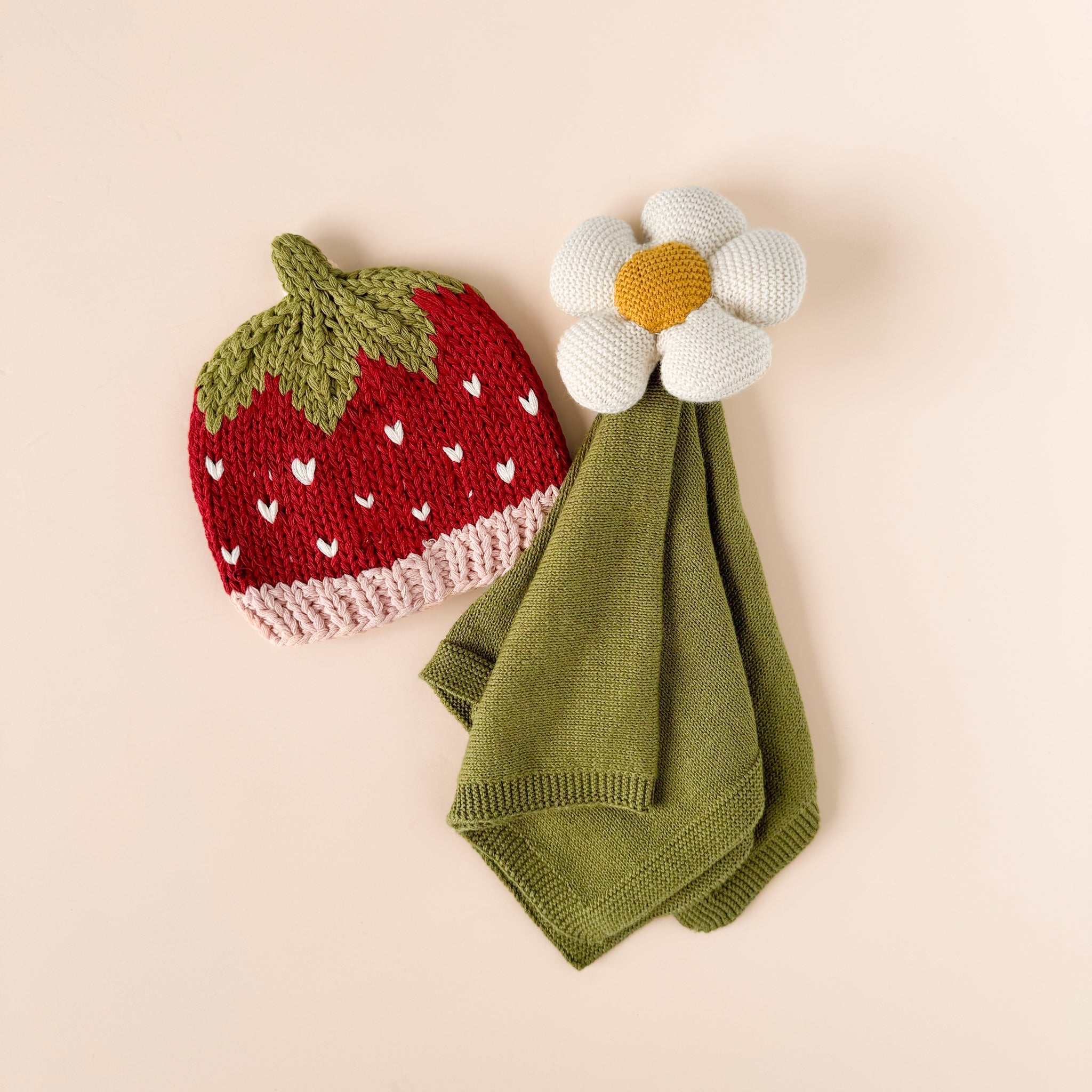 Organic Cotton Flower Lovey