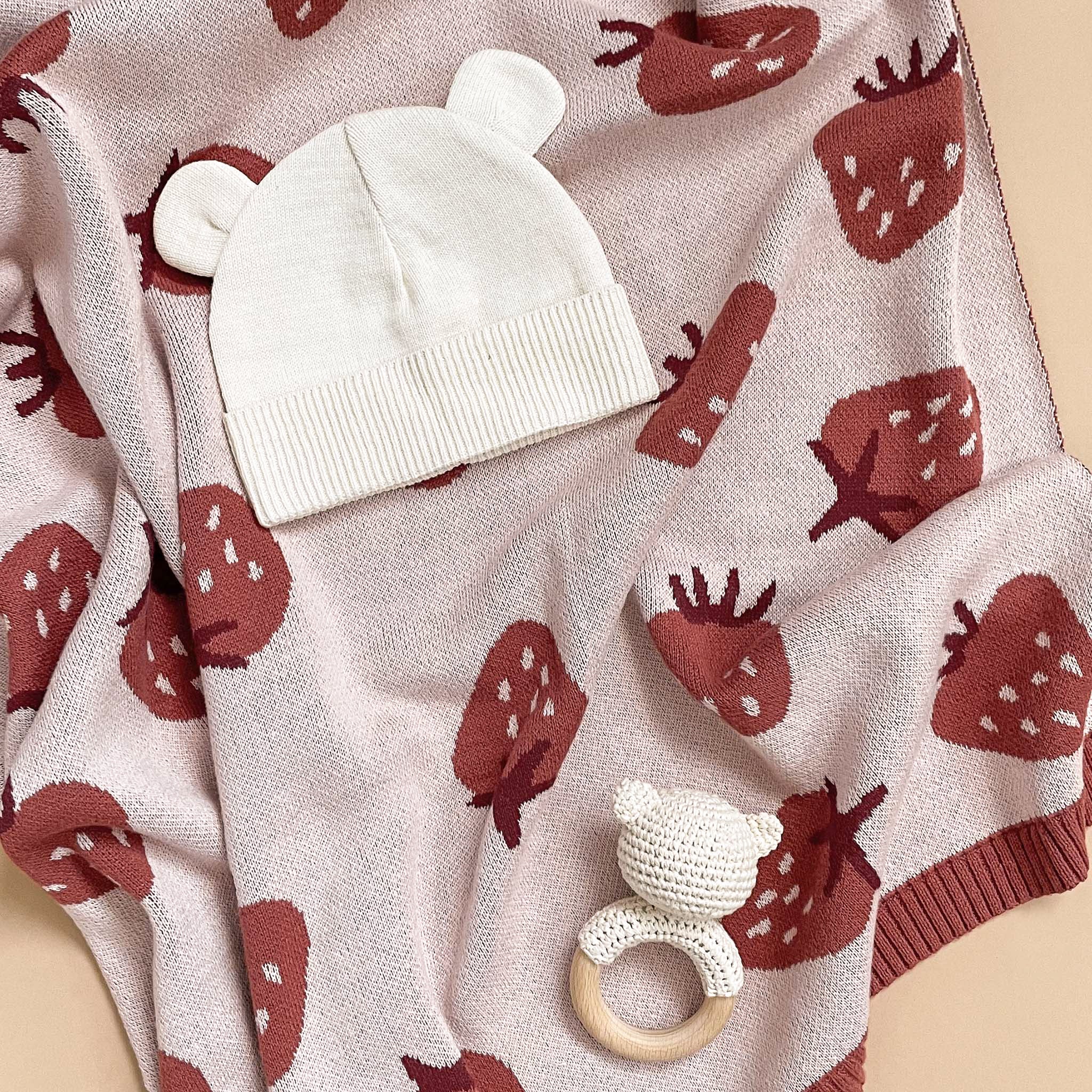 Cotton Baby Strawberry Gift Set