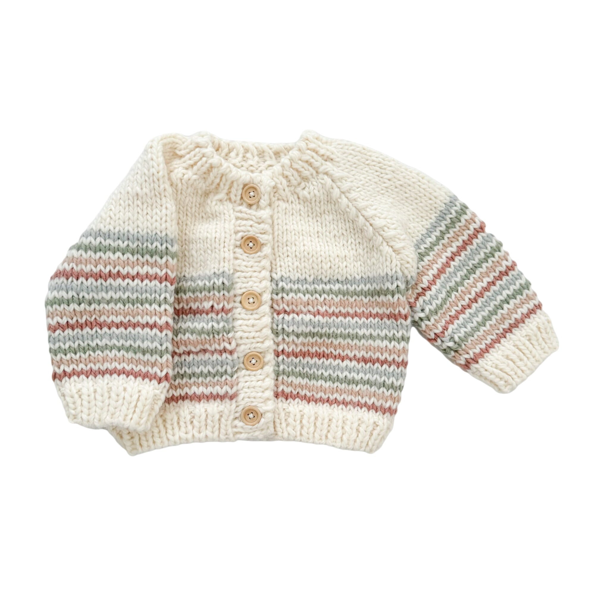 Stripe Cardigan, Pastel