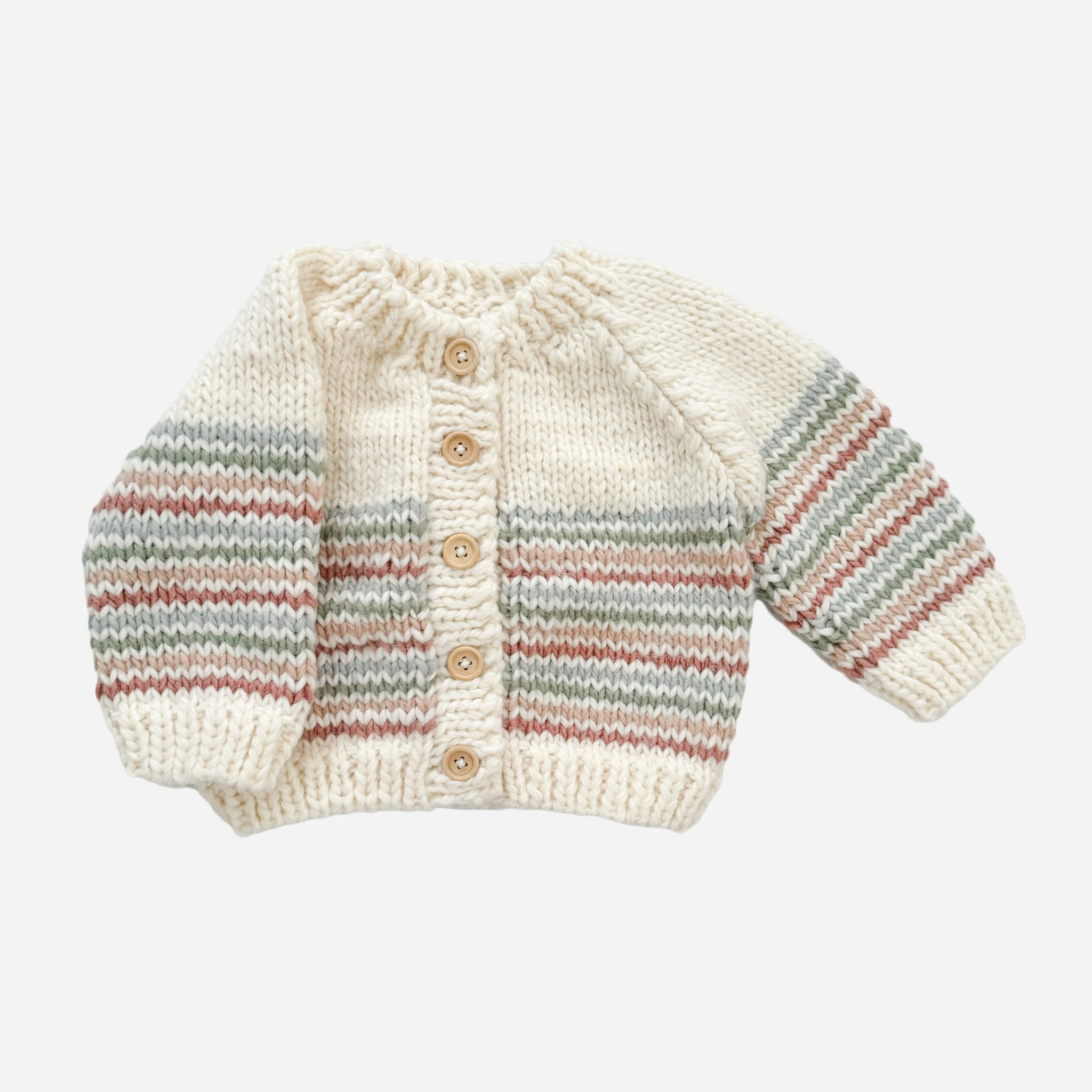 Stripe Cardigan, Pastel