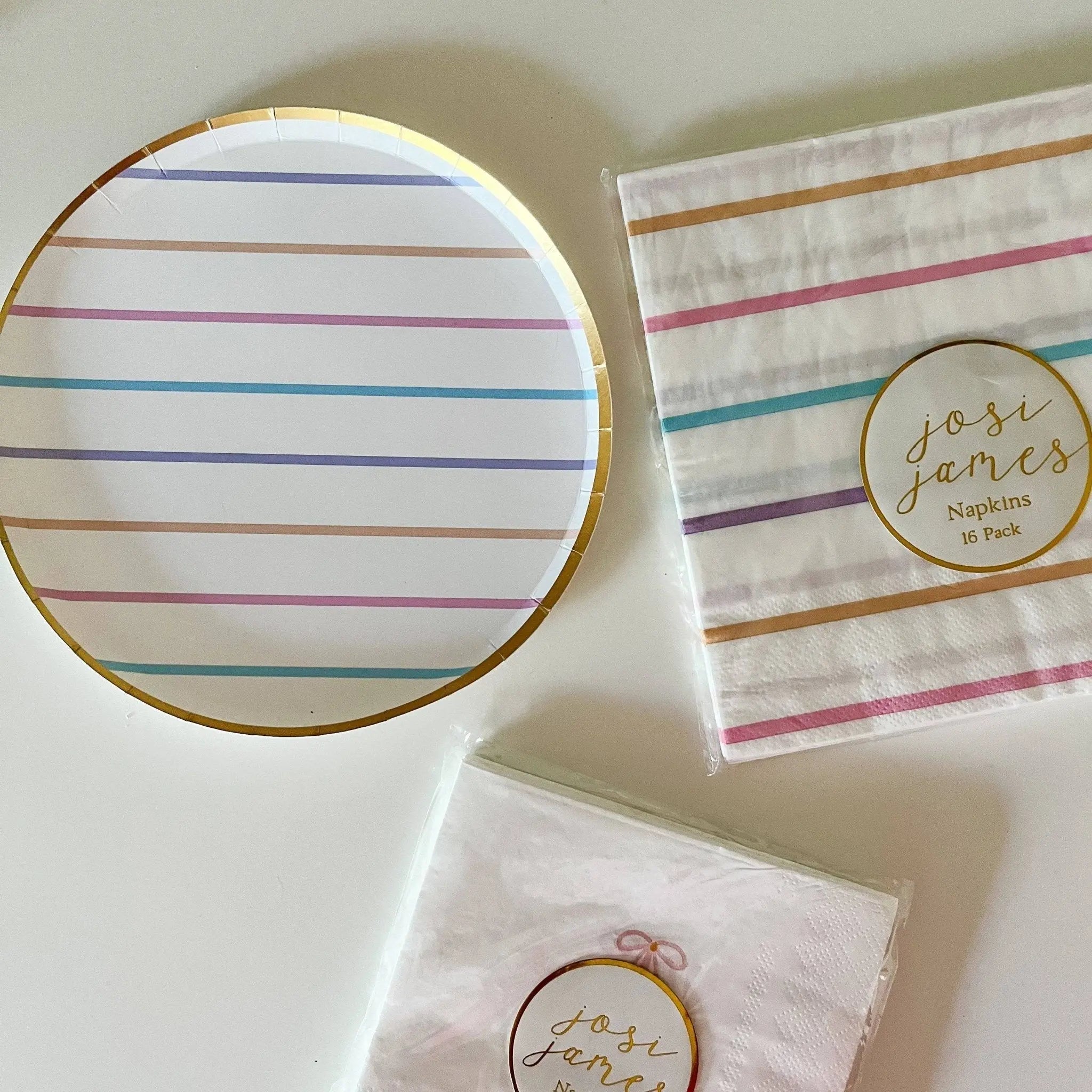 Striped Small Plate (8 Per Set)