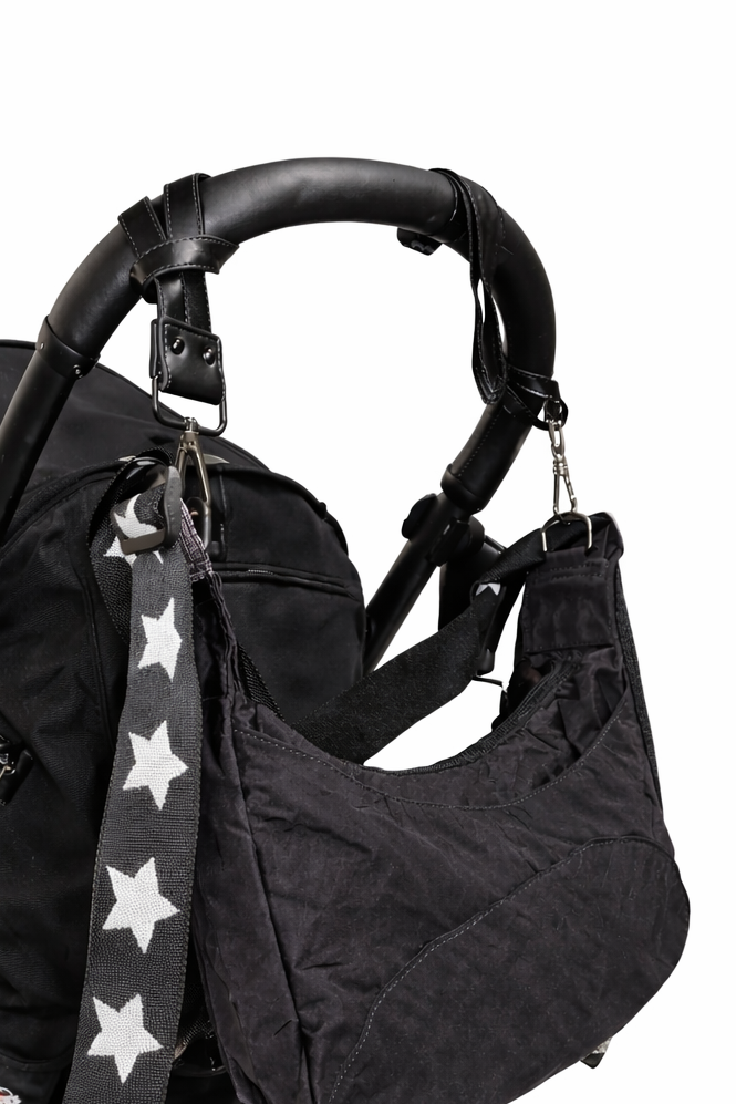 Park Crossbody Diaper Bag- Onyx