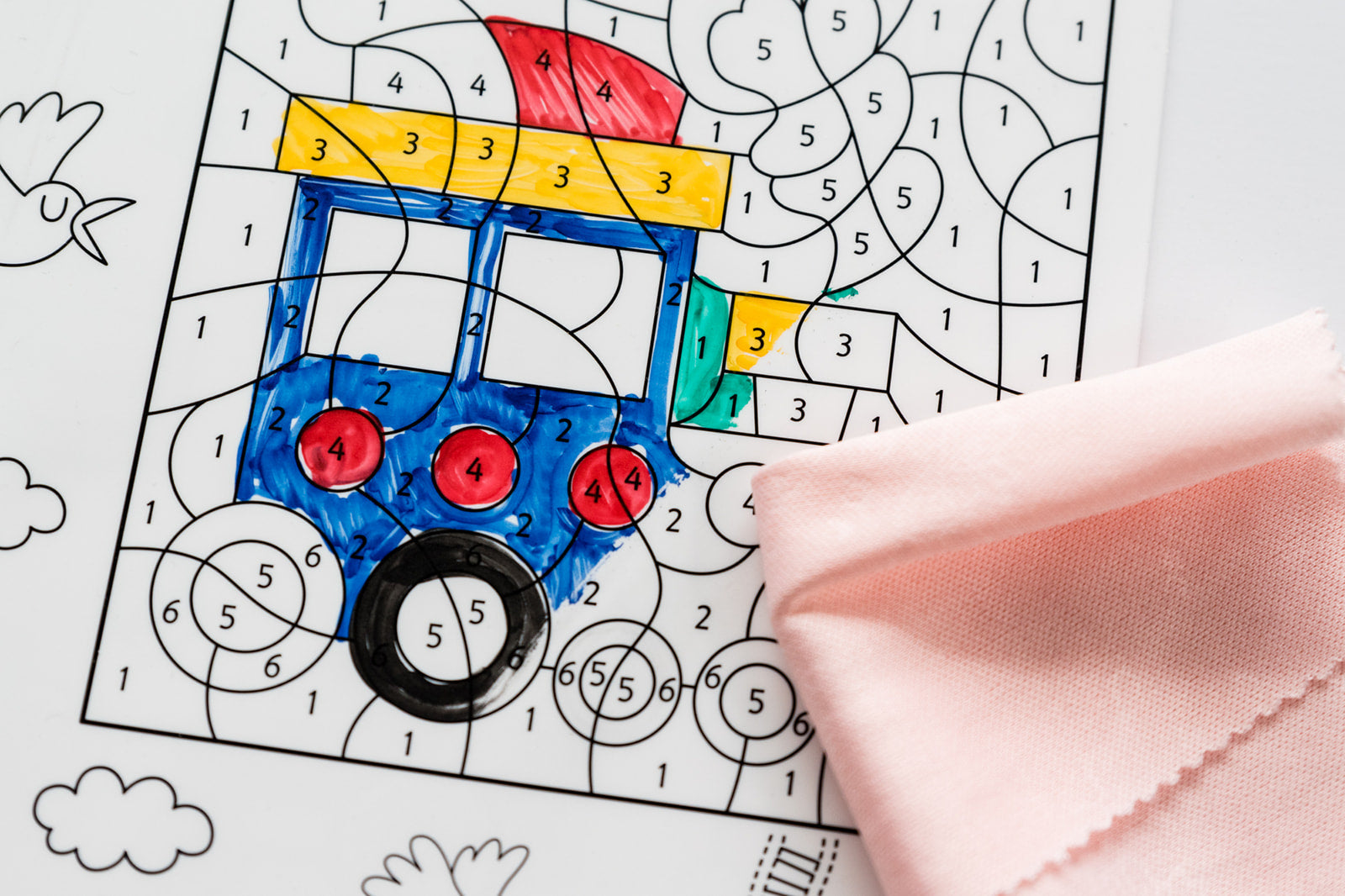 Silicone Reusable Coloring Placemat - 5 New Designs
