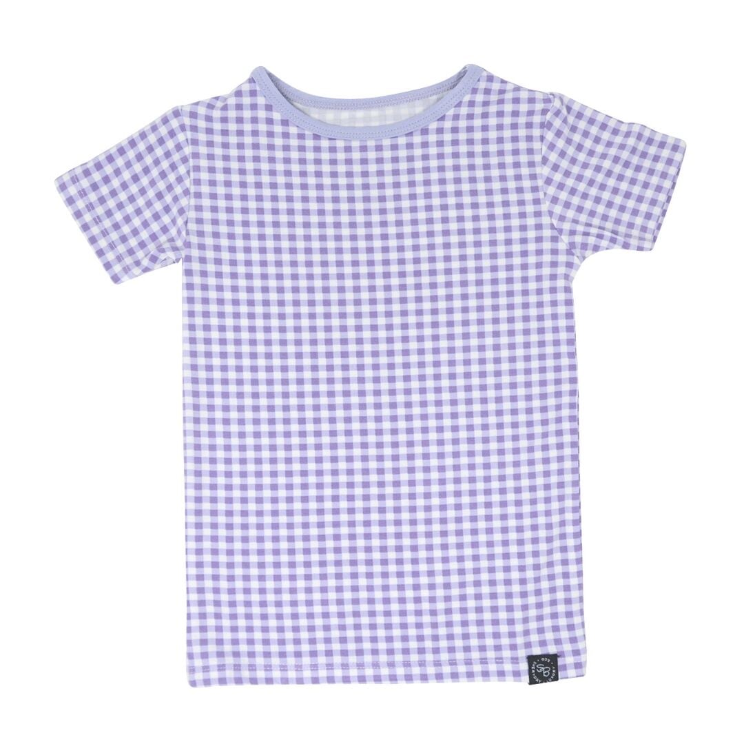 Summer Pj - Purple Gingham