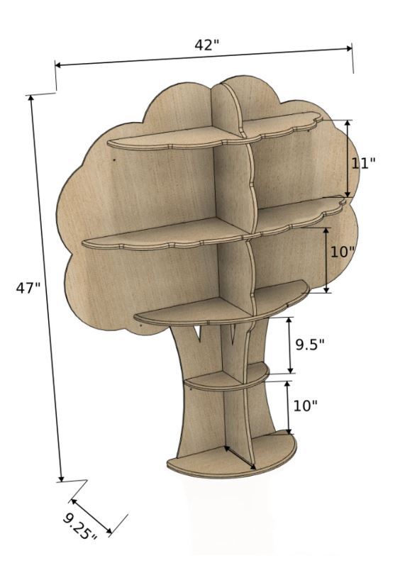 Summer- Tree Bookshelf