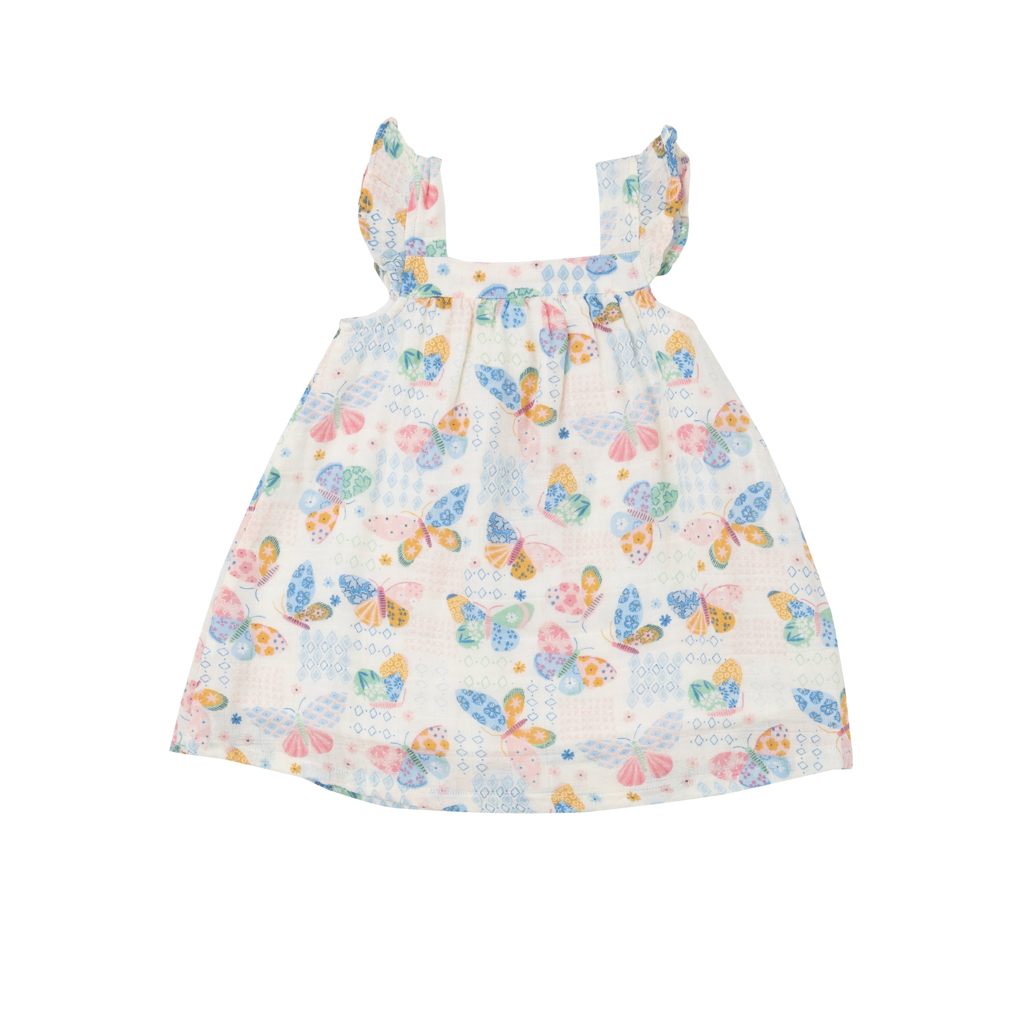 Sundress & Diaper Cover - Butterfly Patch