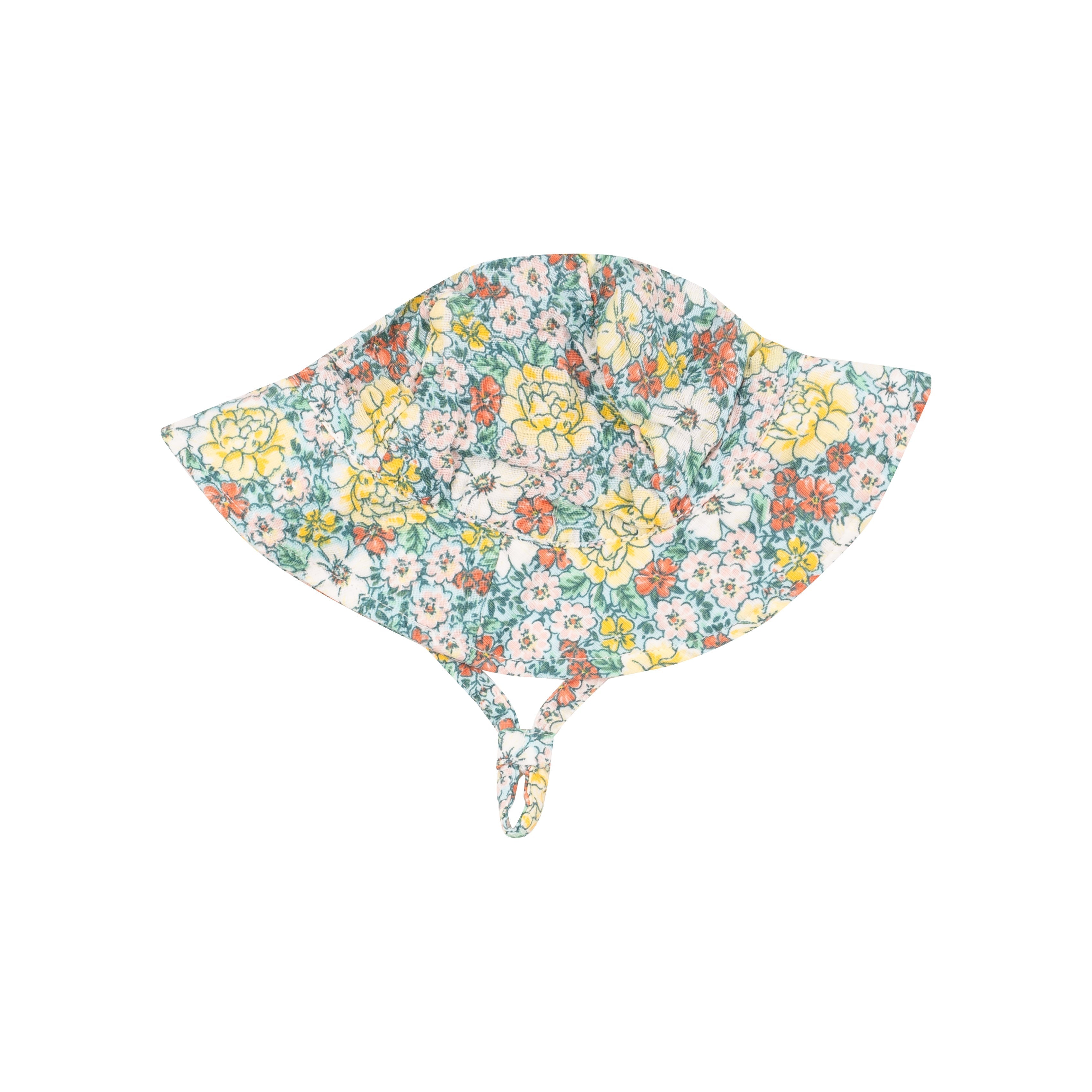 Sunhat - Golden Peony Floral