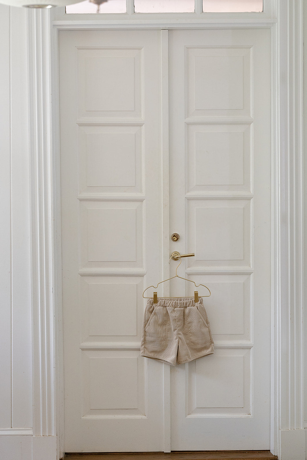 Athletic Shorts In Tan Corduroy