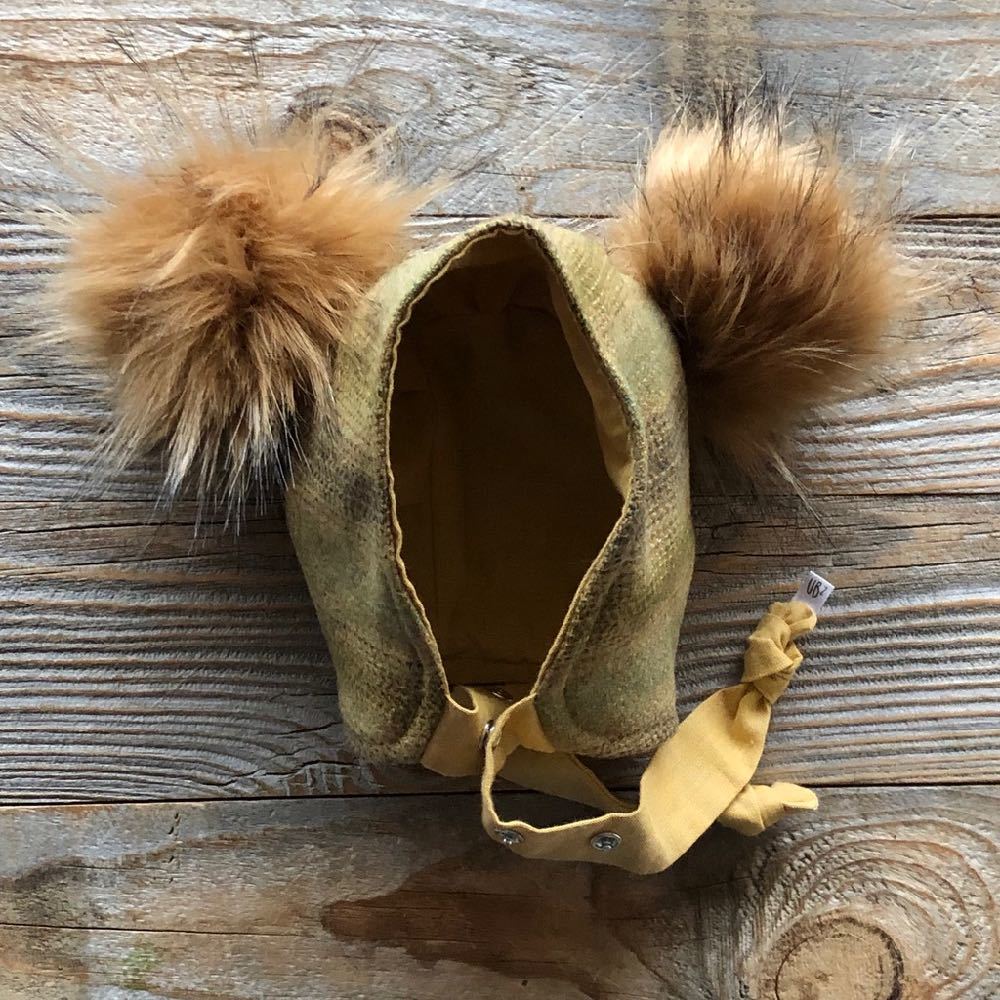 Brimless Bonnet In Sunlit Forest (add Ears Or Poms)