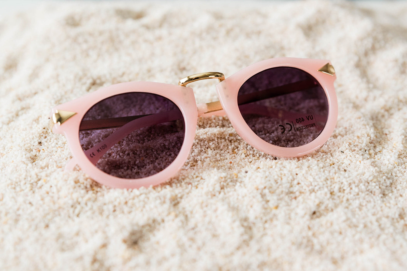 Toddler & Kid Gold Accent Sunglasses - Pink