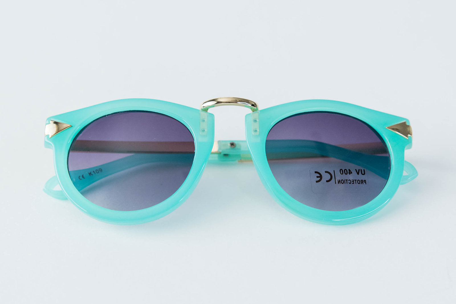 Toddler & Kid Gold Accent Sunglasses - Teal