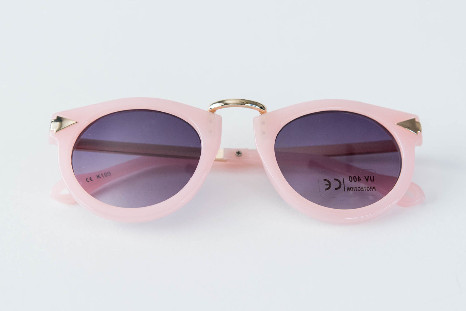 Toddler & Kid Gold Accent Sunglasses - Pink