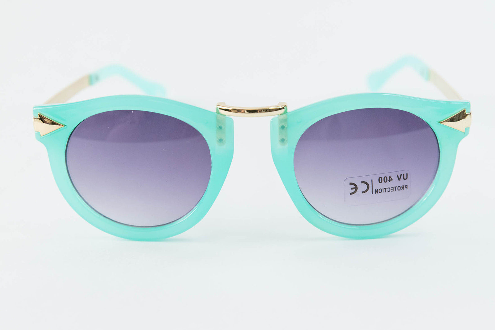 Toddler & Kid Gold Accent Sunglasses - Teal