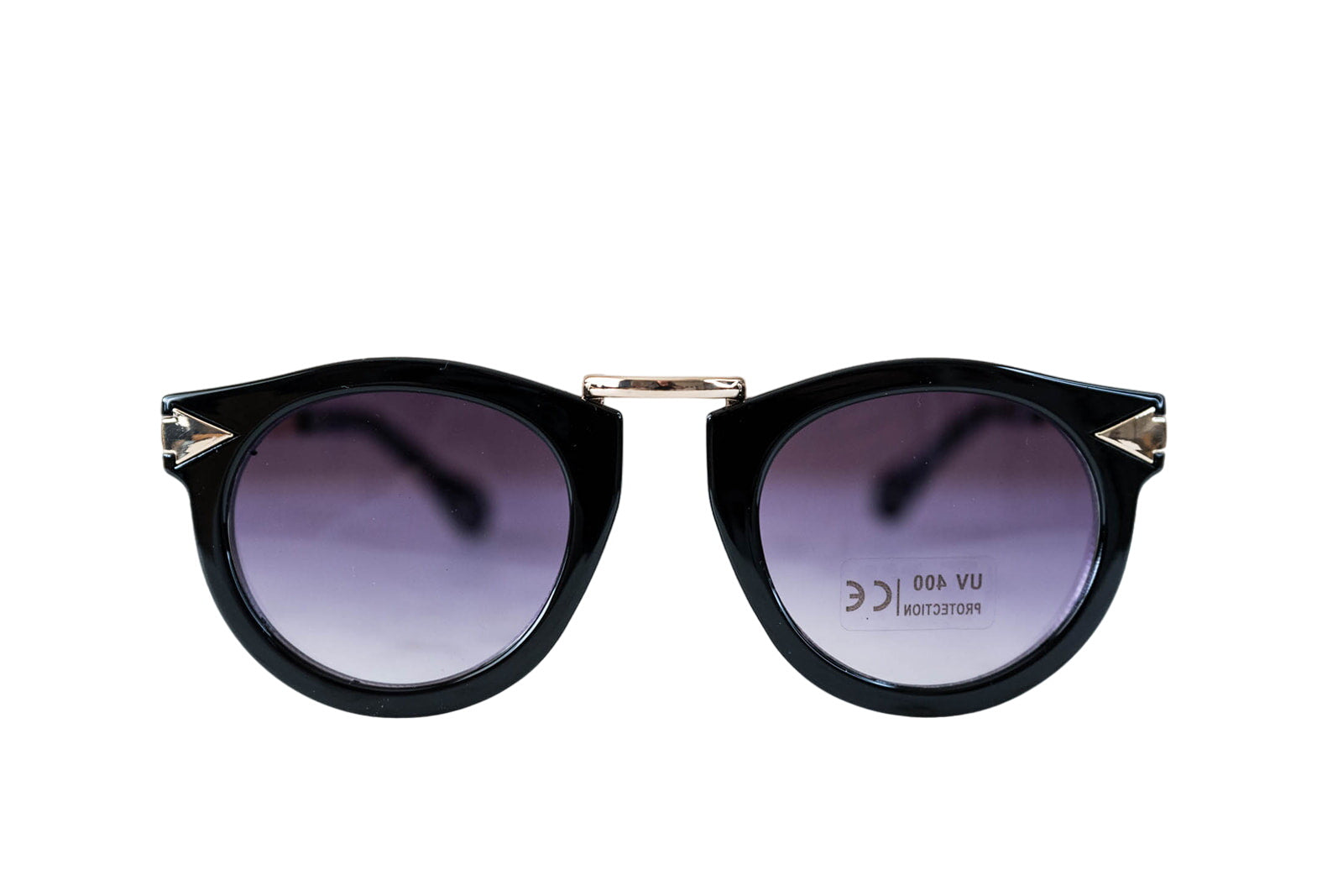 Toddler & Kid Gold Accent Sunglasses - Black