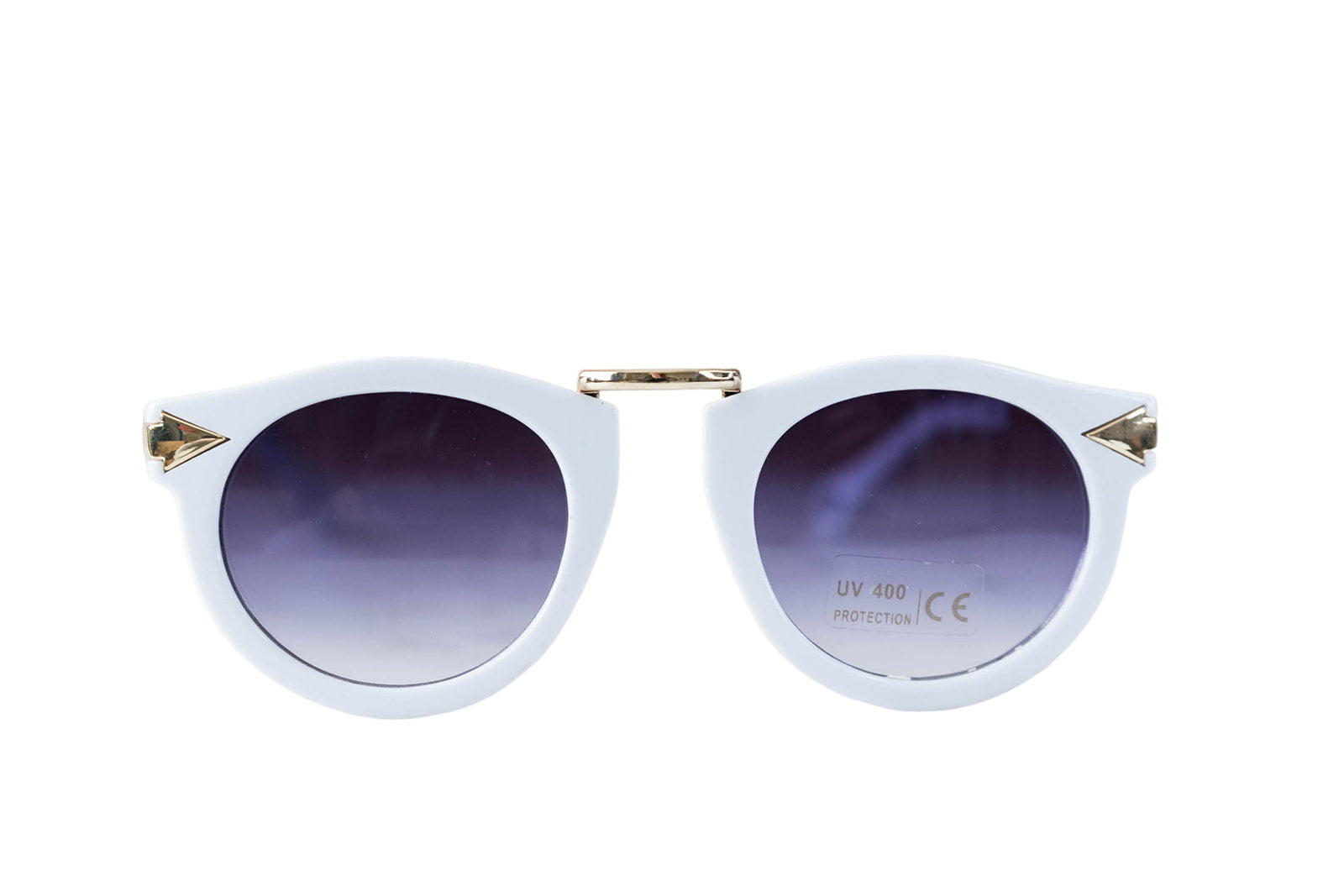 Toddler & Kid Gold Accent Sunglasses - White