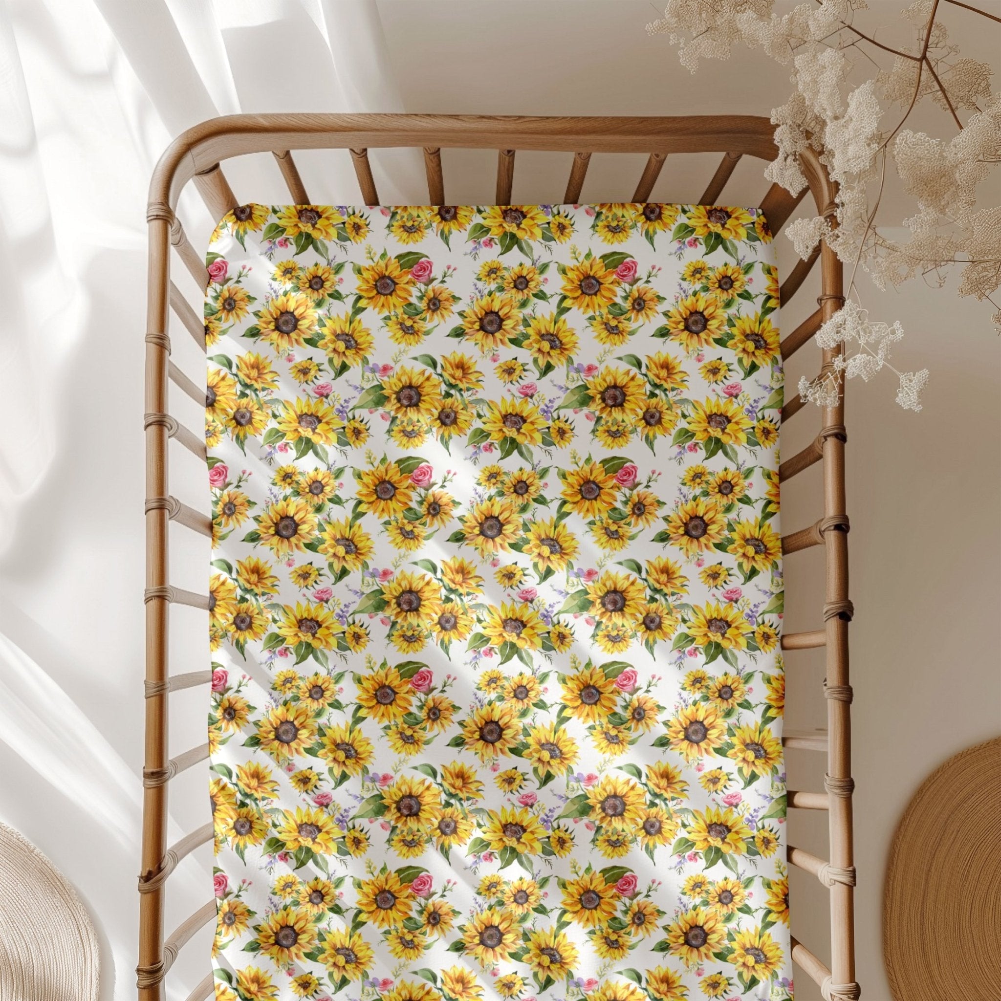Suns And Roses (sunflowers) Crib Sheet