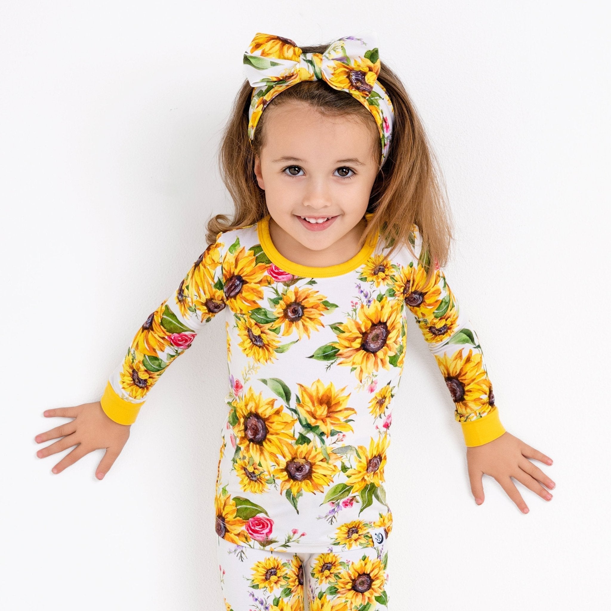 Suns And Roses (sunflowers) Long Sleeve Pj's