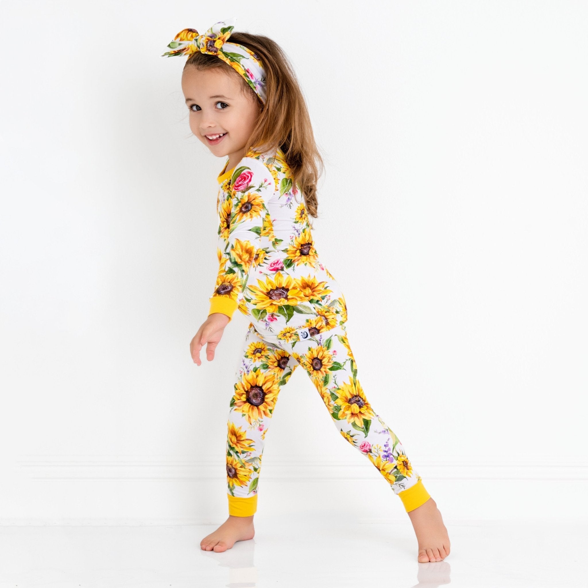 Suns And Roses (sunflowers) Long Sleeve Pj's