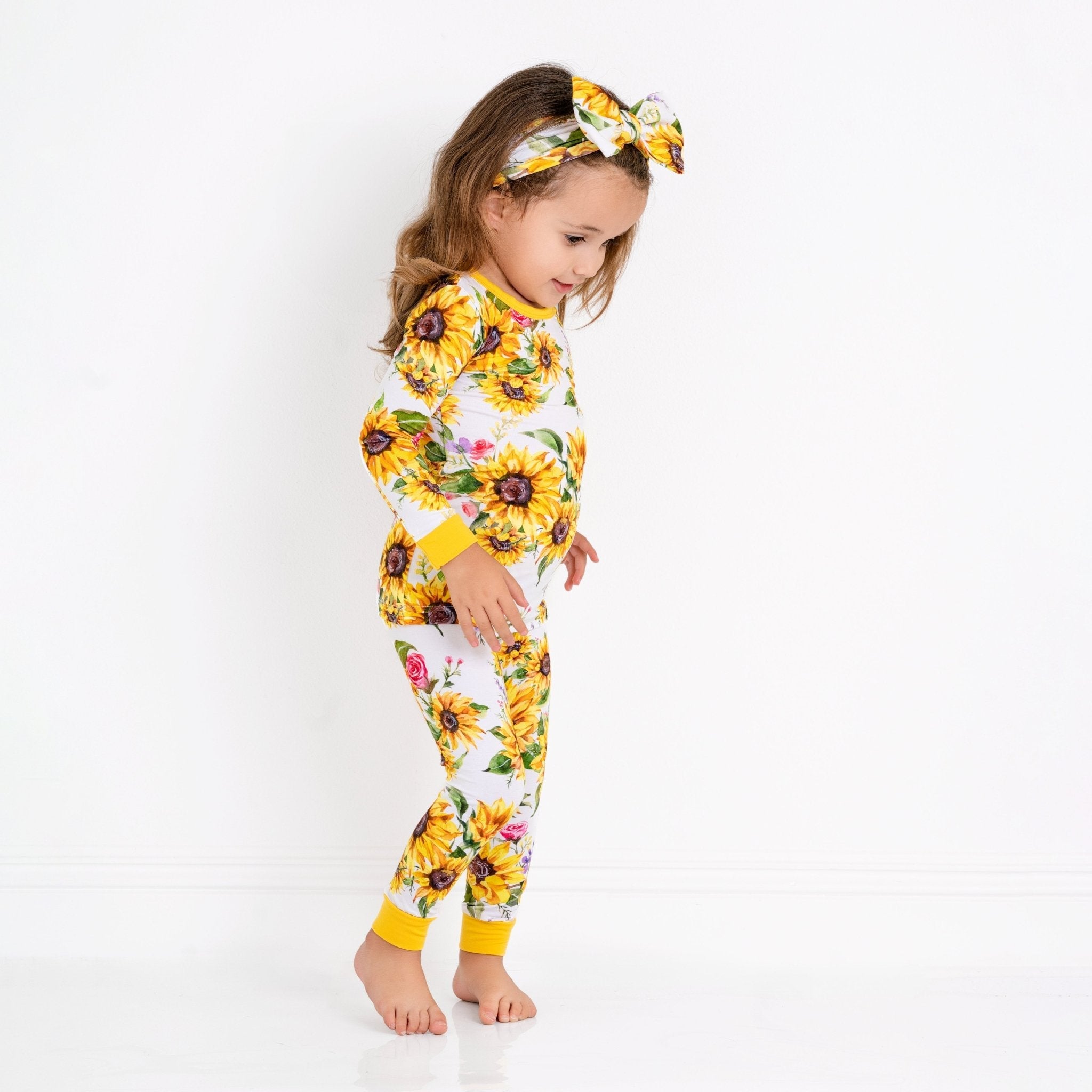 Suns And Roses (sunflowers) Long Sleeve Pj's