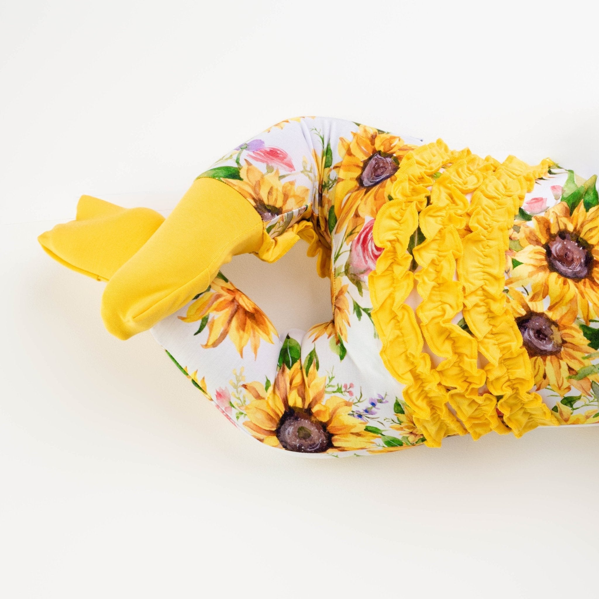 Suns And Roses (sunflowers) Ruffle Romper