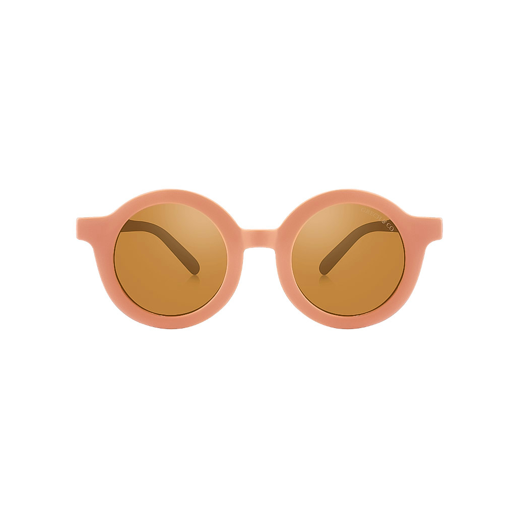 Original Round Sustainable Sunglasses | Bio-based  Bendable Polarized | Sunset