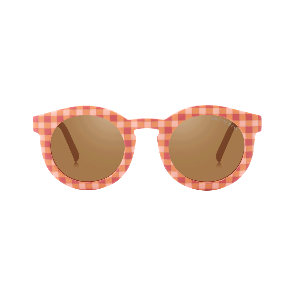 Classic | Sustainable Sunglasses | Plant-based Bendable Polarized - Baby | 0-2 Y | Sunset Gingham