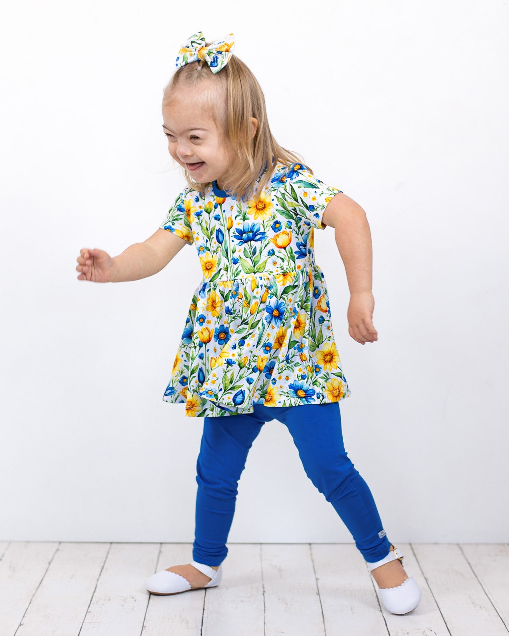 Sunshine Meadows | Bamboo Peplum & Leggings Set