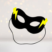 Super Hero Felt Costume Mask, Lightning Bolt Costume Mask