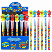 Superhero Stackable Crayon With Stamper Topper