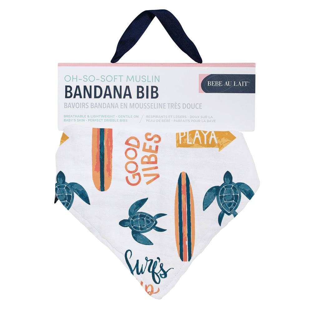 Surf Oh So Soft Muslin Bandana Bib