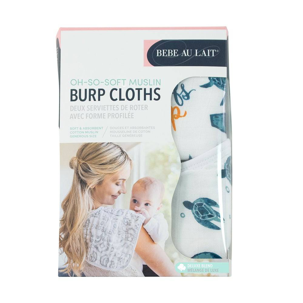 Surf + Sea Turtles Oh So Soft Muslin Burp Cloths