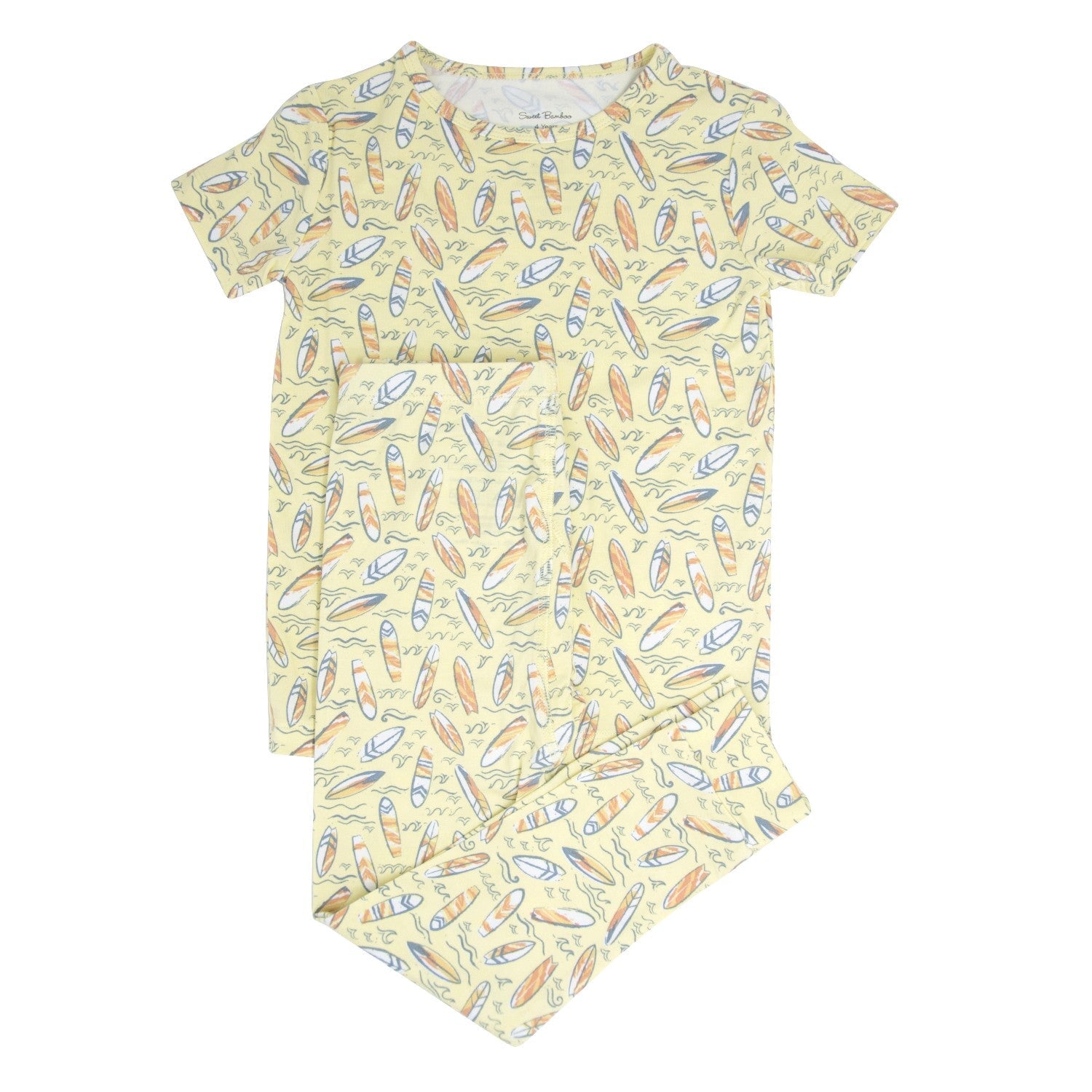 Surfboard Waves Big Kid Pajama S/s